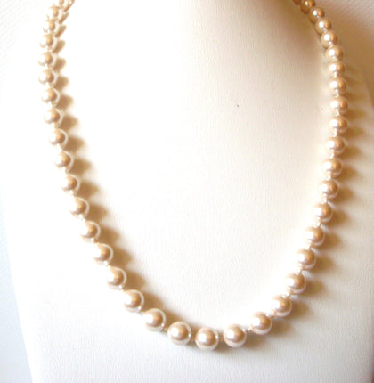 Vintage MONET Glass Pearl 20" Necklace 71917