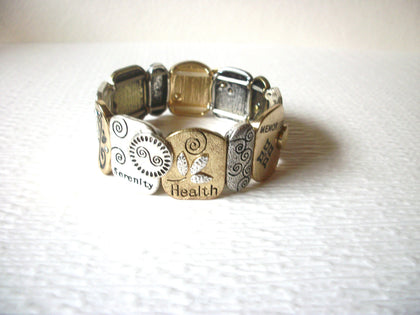 Multi Toned Metal Inspirational Bracelet 62218