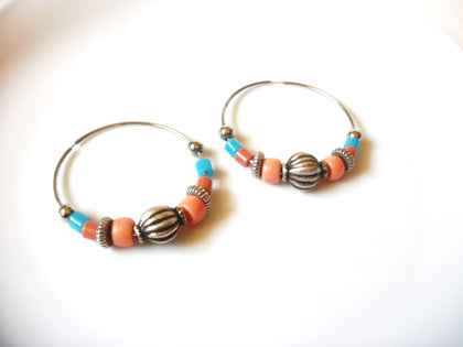 Bohemian Large Beaded Hoop Earrings 92017