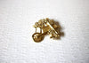 Vintage Gold Toned Gardner Tool Flowers Brooch Pin 122916