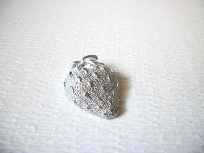 SARAH COVENTRY Silver Toned Strawberry Brooch Pin 5917