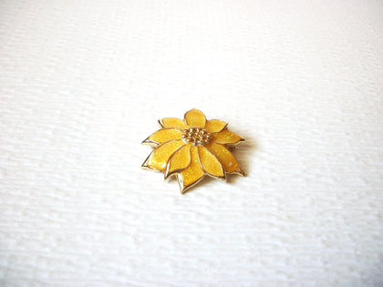 Poinsettia Gold Glitter Enhancer Pin Brooch 5917