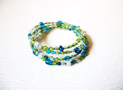 Vintage Colorful Glass Wrap Around Bracelet 22617