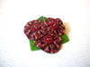 Vintage Large Hand Made Folk Fabric Brooch Pin 121216