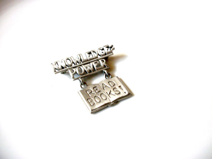 Vintage REN READ BOOKS Brooch Pin 121816