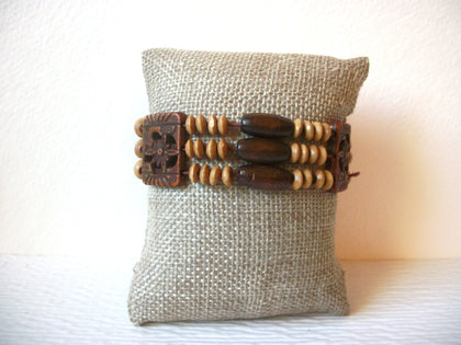 Bohemian 1970s Wood Bracelet 82217