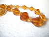 Vintage Amber Honey Czech Glass 30" Necklace 80417