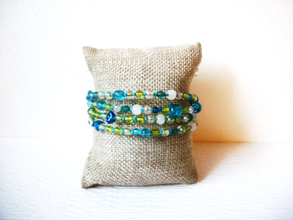 Vintage Colorful Glass Wrap Around Bracelet 22617
