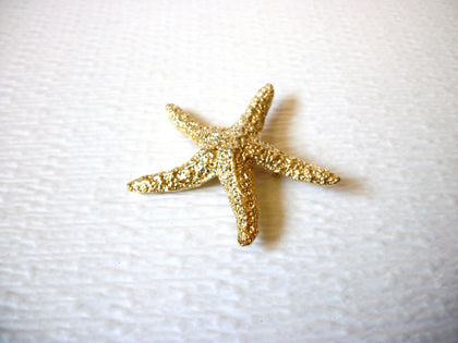 Vintage Gold Toned Starfish Brooch Pin 92216