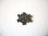 Pewter Clear Rhinestone Snowflake Brooch Pin 91017