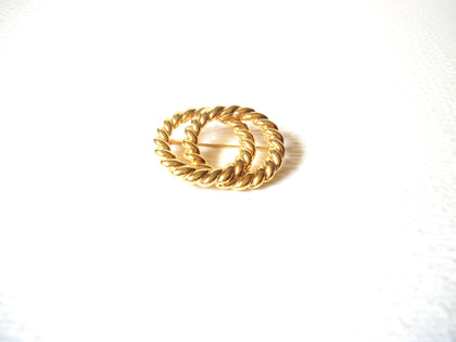 NAPIER Intertwining Gold Toned Vintage Brooch Pin 91517