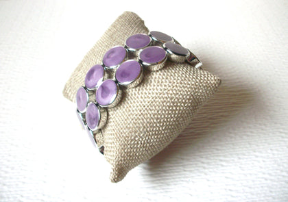 Retro Silver Lilac Stretch Bracelet 122820