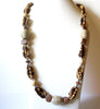 Bohemian Organic Wood Beads 32 Inch Necklace 91017