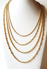 Vintage ANNE KLEIN Gold Toned Bamboo Link Necklace 5917