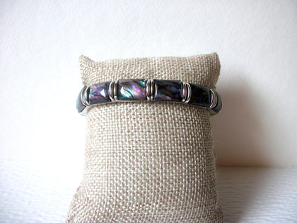 Paua Abalone Inlays Panel Stretch Bracelet 92917