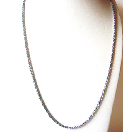 Vintage Silver Toned Chain Links 26" Necklace 123116