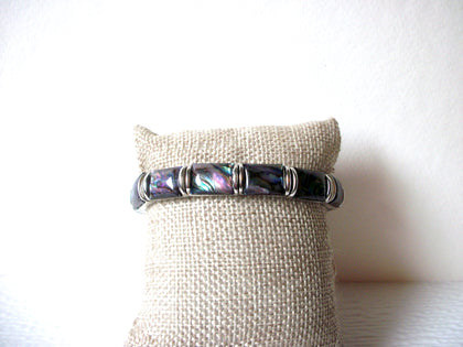 Paua Abalone Inlays Panel Stretch Bracelet 92917