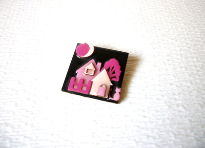 House Pins By Lucinda Pink Cat Dark Night Pins By Lucinda 91517