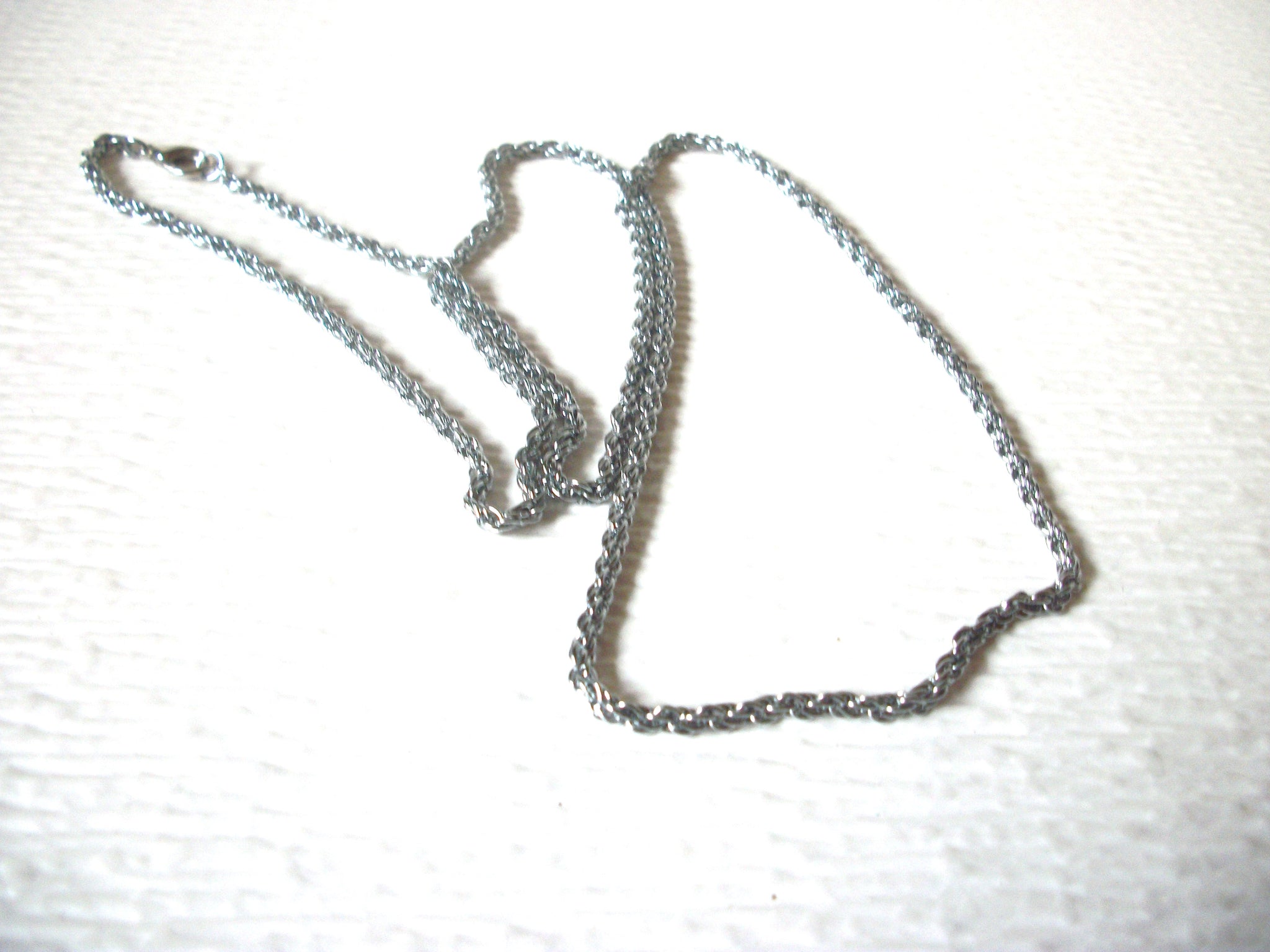 Vintage Silver Toned Chain Links 26" Necklace 123116