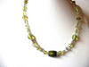 Vintage Green Glass 16" Necklace 123116