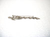 Vintage Silver Toned 3 1/2 Inches Long Royal King Septer Brooch Pin 91317
