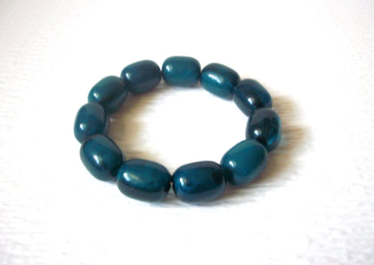 Retro Teal Green Acrylic Stretch Bracelet 5917