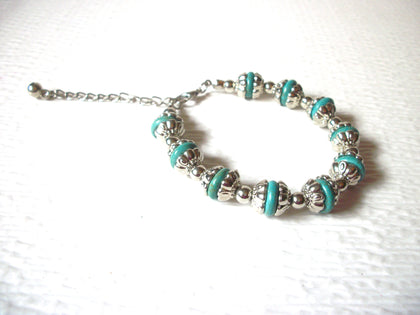 Bohemian Silver Tone Turquoise Bracelet 71517