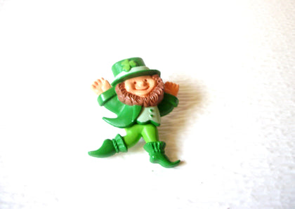 Vintage HALLMARK Leprechaun Plastic Brooch Pin 93017