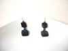 Retro Blue Iridescent Metal Earrings 80417