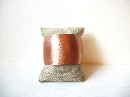 Vintage Wide Copper Toned Cuff Bracelet 22617