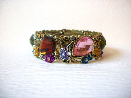 Colorful Vintage Glass Acrylic Cuff  Bracelet 81517