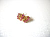 Pink Rhinestone Prong Set Butterfly Brooch Pin 91017