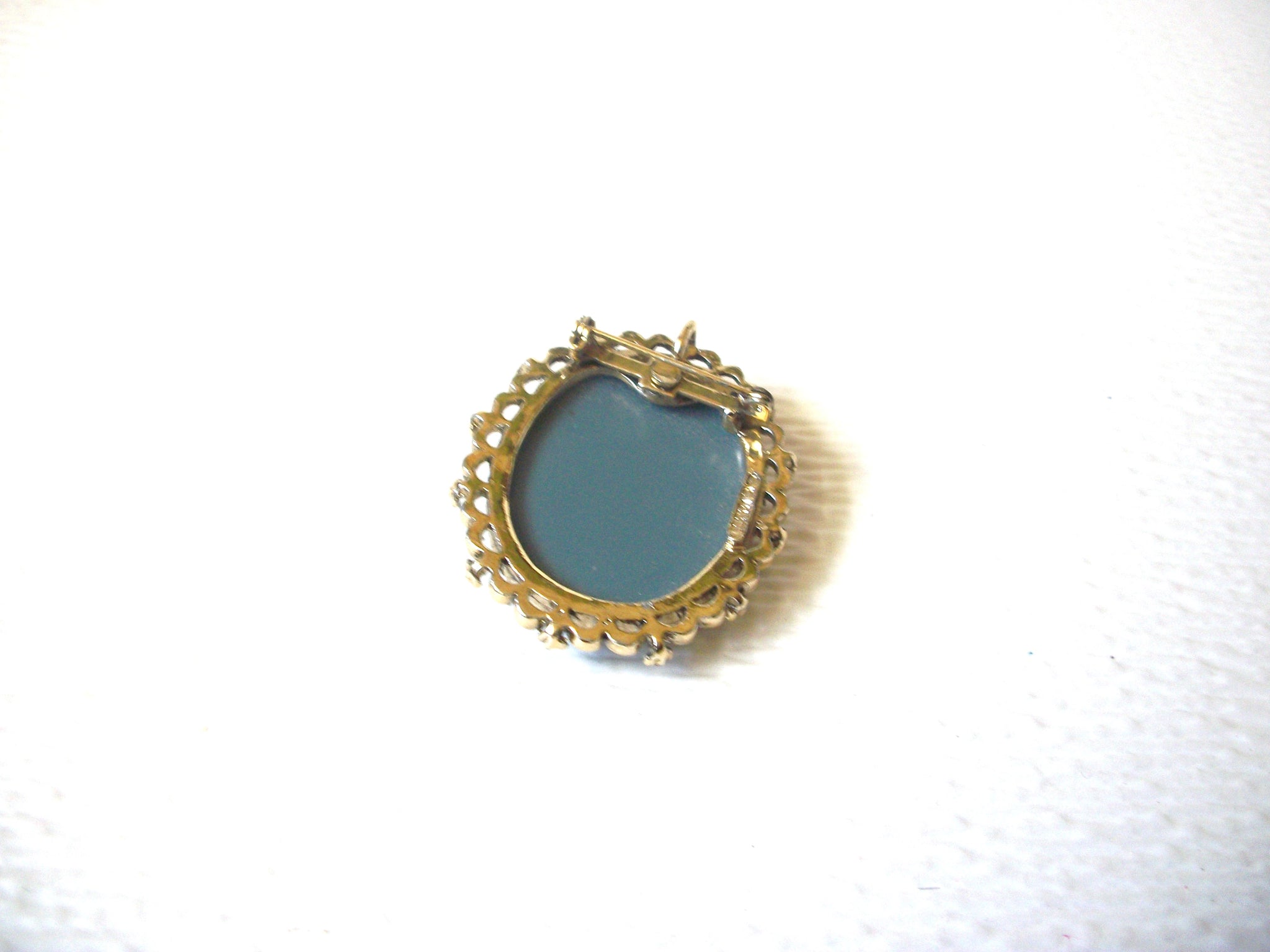 Floral Raised Cabochon Brooch Pin 123020