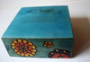 Vintage Carved Butterfly Wooden Hand Painted Jewelry Box Best Friends 71517