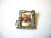 Vintage SPOONTIQUES Pewter Picture Frame Brooch Pin 9216