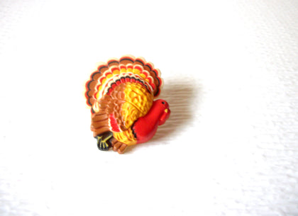 HALLMARK Vintage Turkey Plastic Brooch Pin 91317