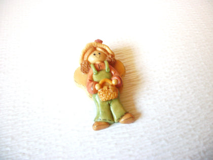 Large Resin Girl Wings Brooch Pin 121216