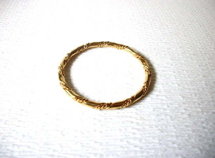 Vintage Gold Toned Intertwining Bangle Bracelet 71517