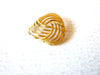 Vintage Gold Toned Basket Weave Brooch Pin 121216