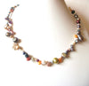 Glass Dipped Shell Pearl Shorter Length Necklace 91517