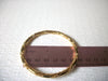 Vintage Gold Toned Intertwining Bangle Bracelet 71517