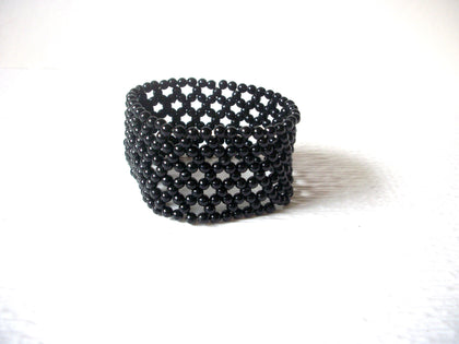 Black Faux Pearl Stretch Bracelet 70416