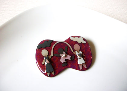 Vintage Lucinda Pins happy Children Care Free Little People Pins By Lucinda 121216