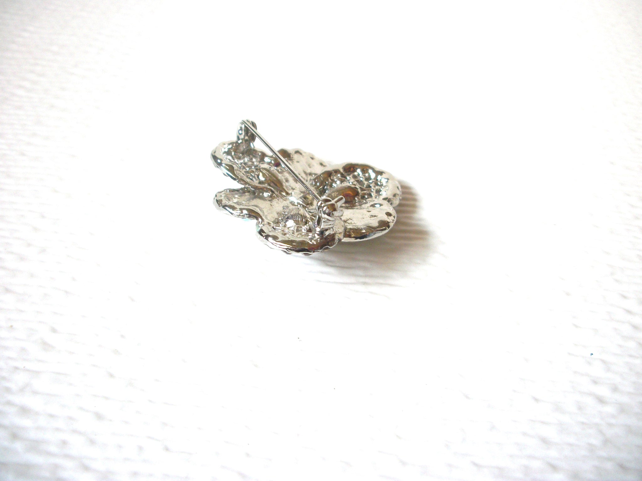 Topaz Aurora Borelias Crystal Pansy Flower Brooch Pin 122820