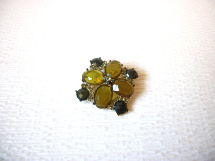 Vintage Art Deco Rhinestone Brooch Pin 121216