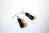 Vintage Black Lucite Earrings 121816