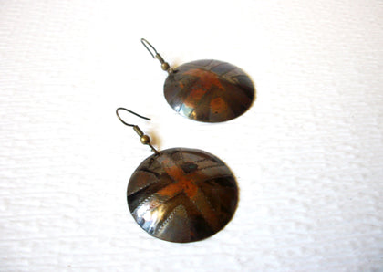 Bohemian Distressed Multi Toned Metals Dangle Earrings 71917