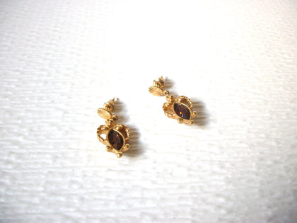 Vintage Victorian Topaz Small Dangle Earrings  92216