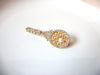 Retro Clear Rhinestone Tennis Brooch Pin 81517