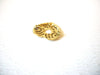 Vintage Gold Toned Filigree Heart Brooch Pin 121216
